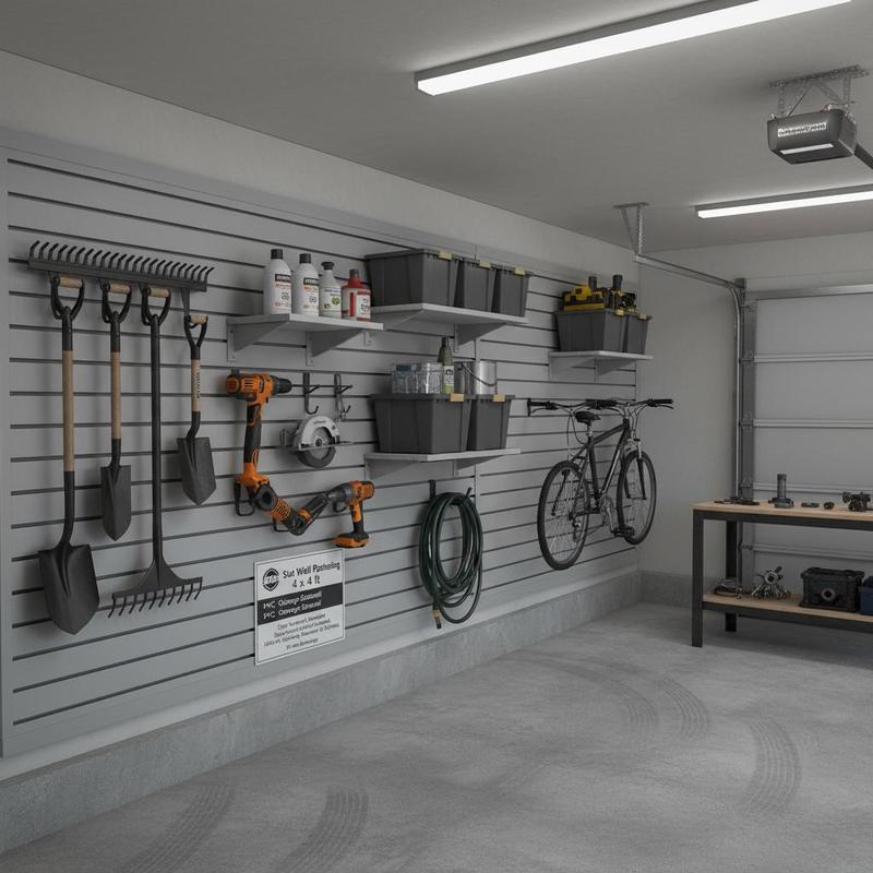 Workshop Tools Wall - PVC Wall Plank 4 x 4