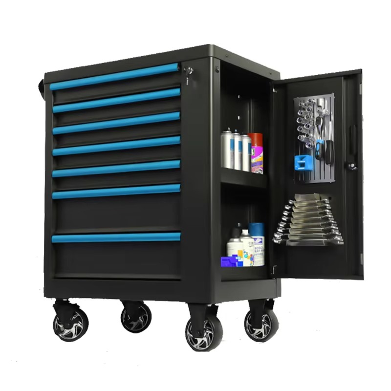 Durable Blue Iron Tool Cabinet - Workshop Tools Organizing reseña y precio