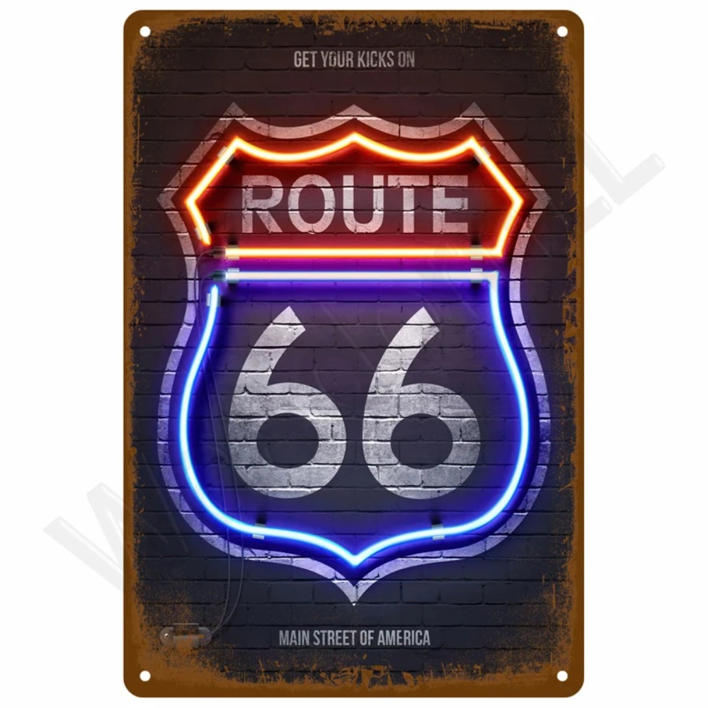 Vintage Retro Tin Signs Set -  - Tools For Motorcycle Workshop reseña y precio