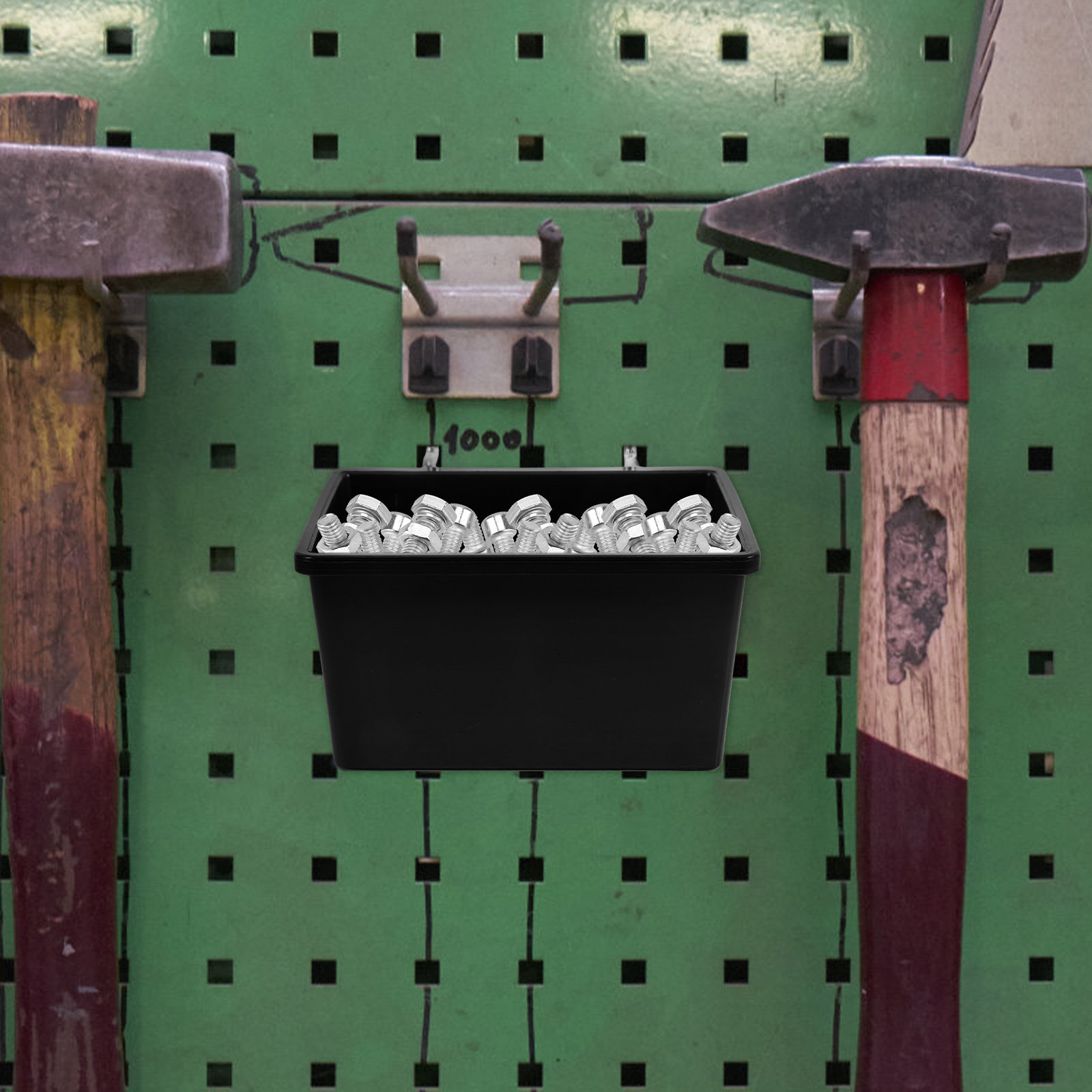 6Sets Pegboard Bins Plastic St - Workshop Tools Organizing reseña y precio