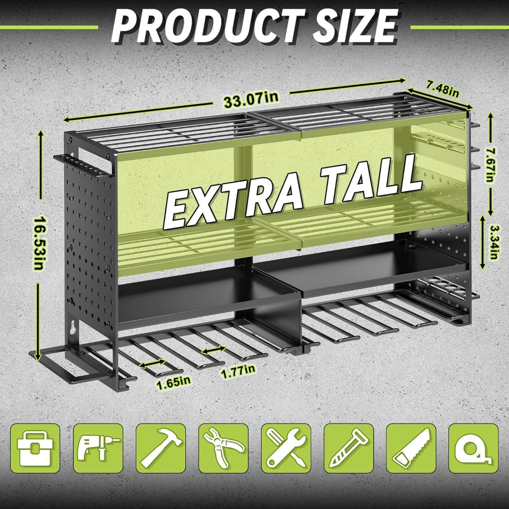 Heavy Duty 4 Tier 8 Slot Wall  - Workshop Tools Wall reseña y precio