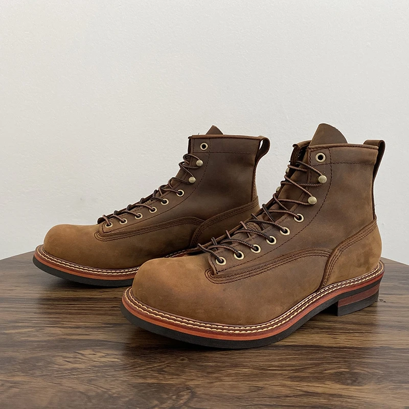 Vintage British Men Ankle Boot - Tools Work reseña y precio