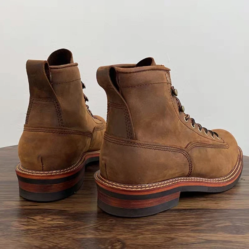 Vintage British Men Ankle Boot - Tools Work reseña y precio