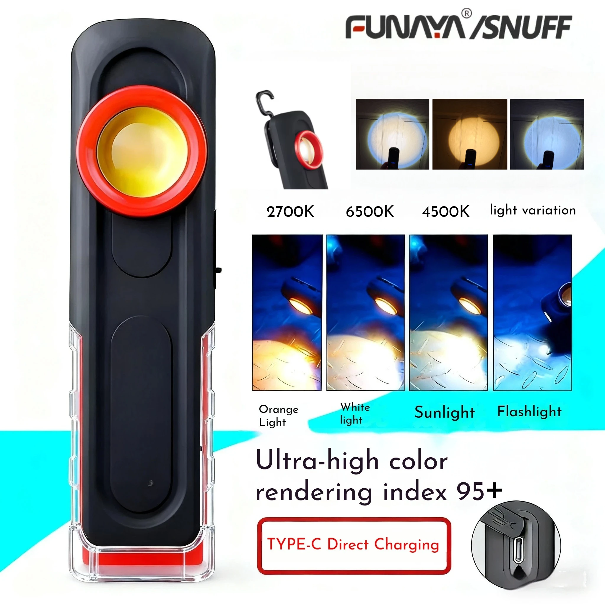 FUNAYA Portable Flashlight Car - Tools Work reseña y precio