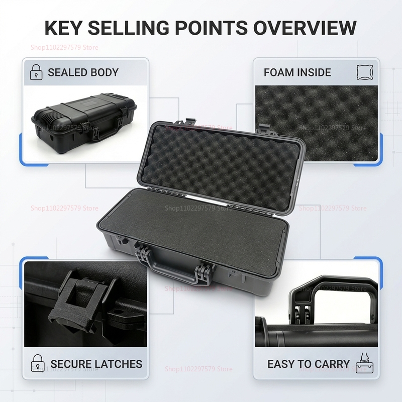 Portable Waterproof Tool Box,  - Workshop Tools Store reseña y precio