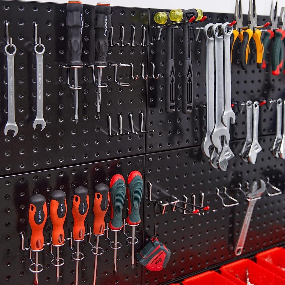 2/4 Pack Metal Pegboard Wall P - Workshop Tools Wall reseña y precio