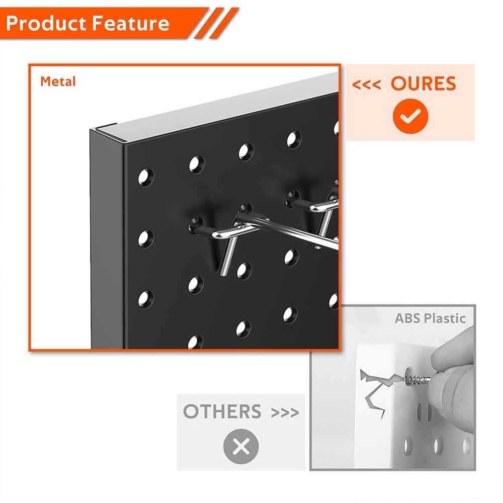 2/4 Pack Metal Pegboard Wall P - Workshop Tools Wall reseña y precio