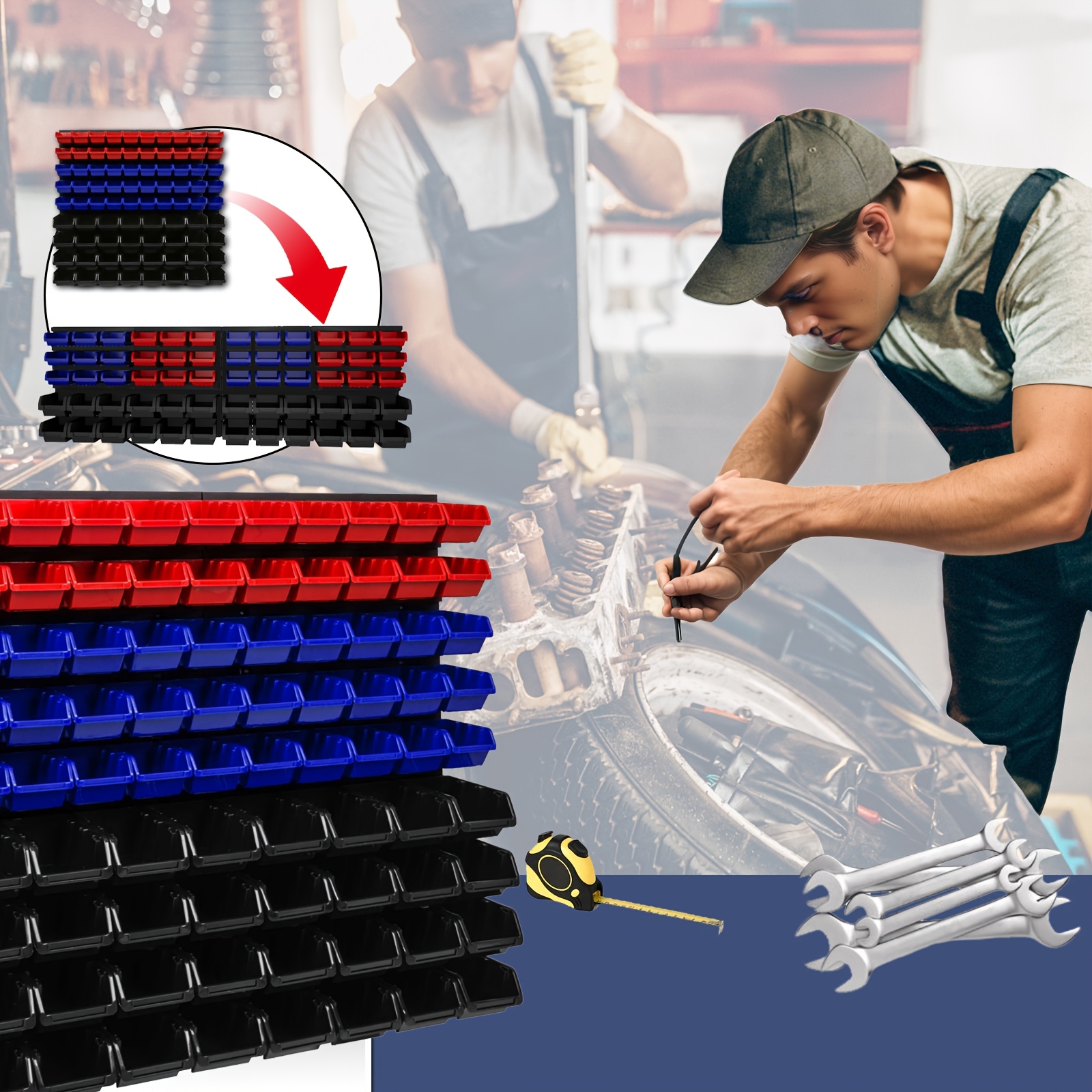 Wall-Mounted Tool Organizer Sy - Workshop Tools Wall reseña y precio