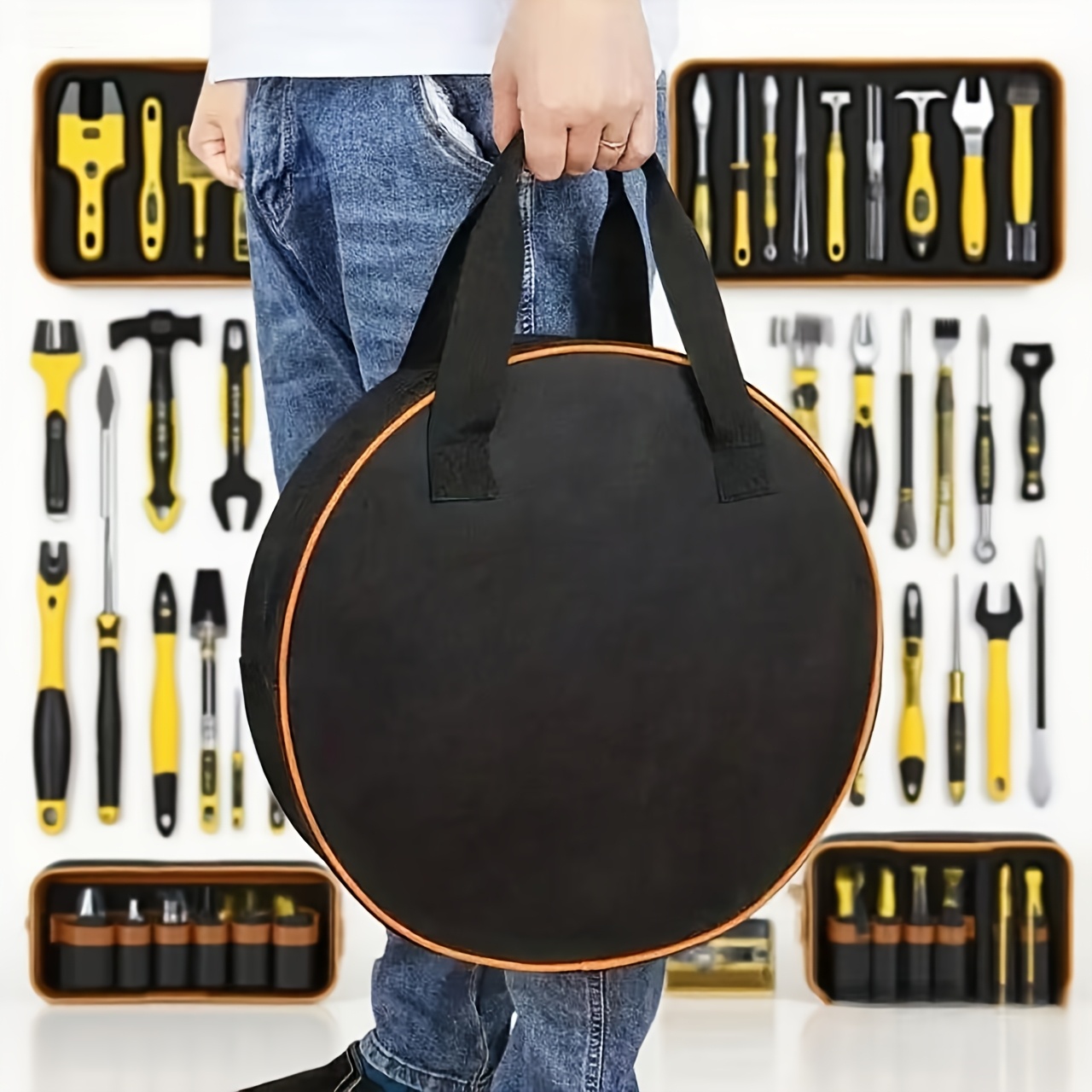 1-Piece Round Tool Storage Bag - Workshop Tools Organizing reseña y precio