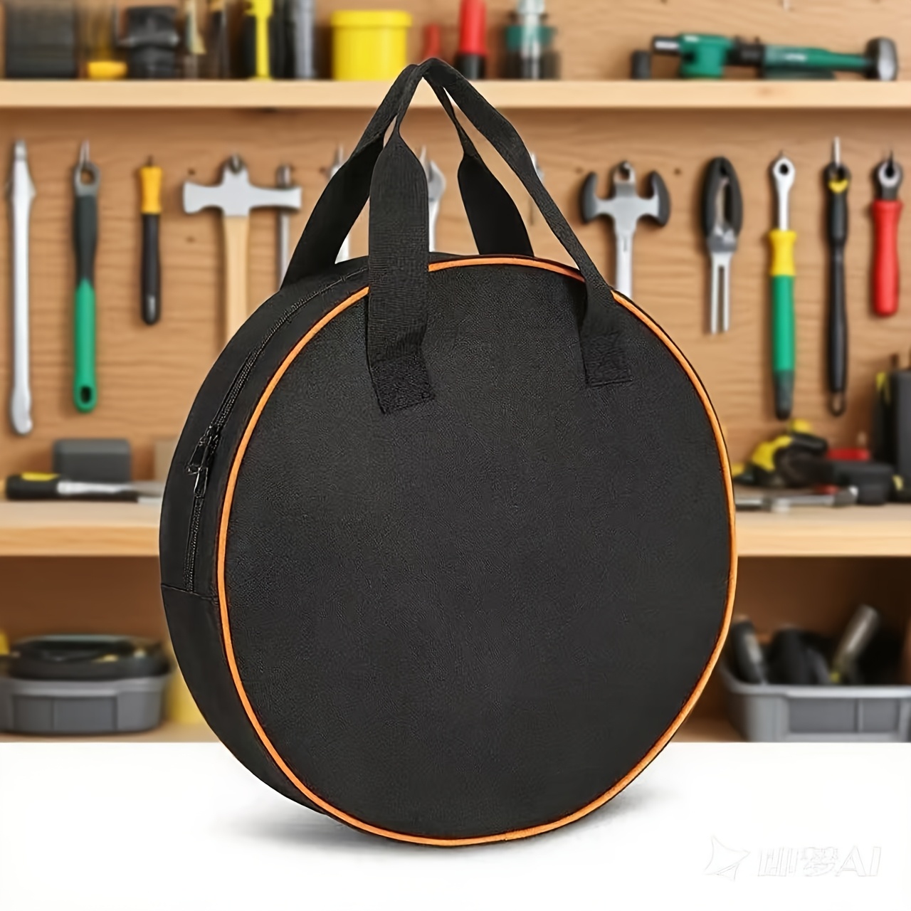Heavy-duty round tool bag with - Workshop Tools Store reseña y precio