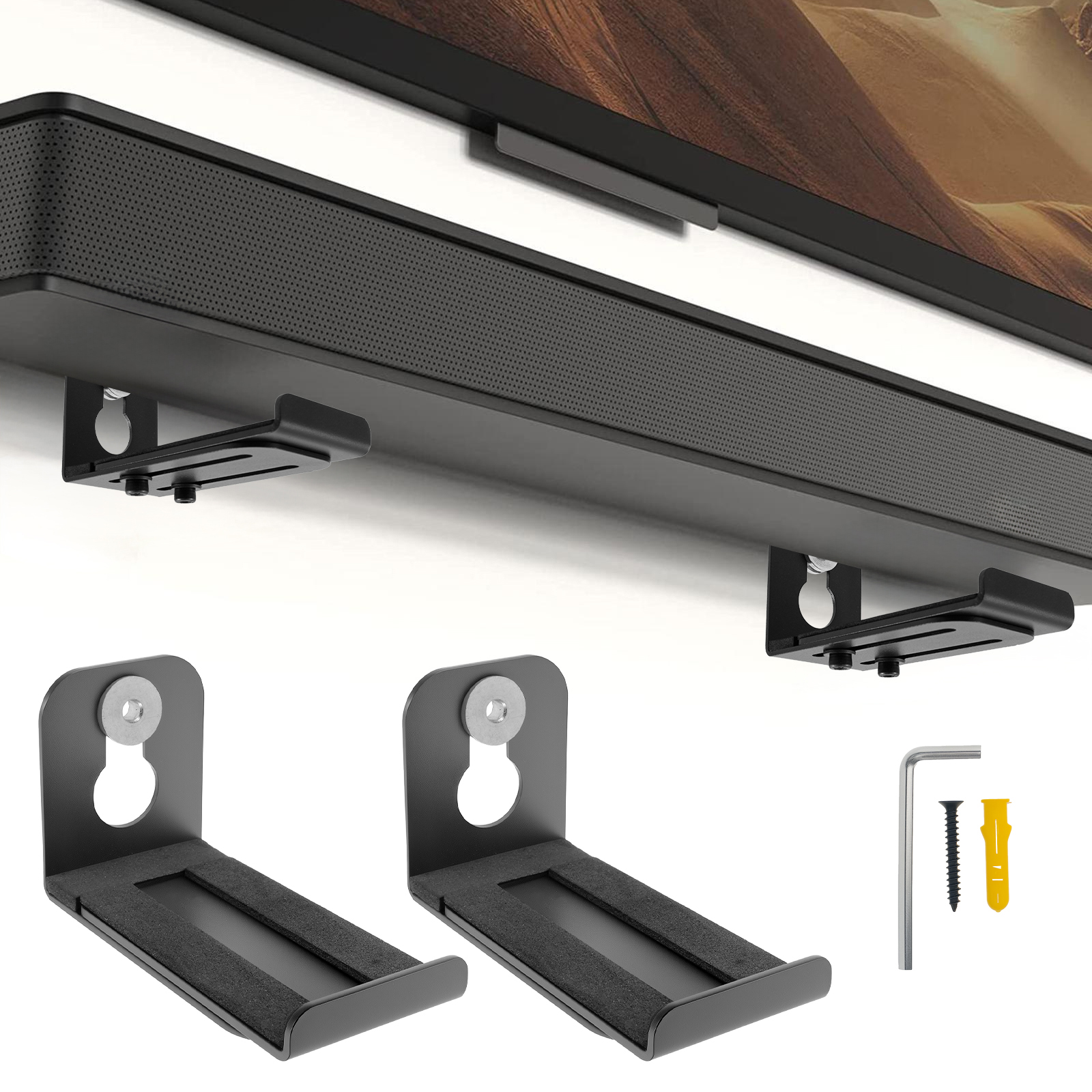 2Pcs Soundbar Speaker Stands W - Workshop Tools Wall reseña y precio