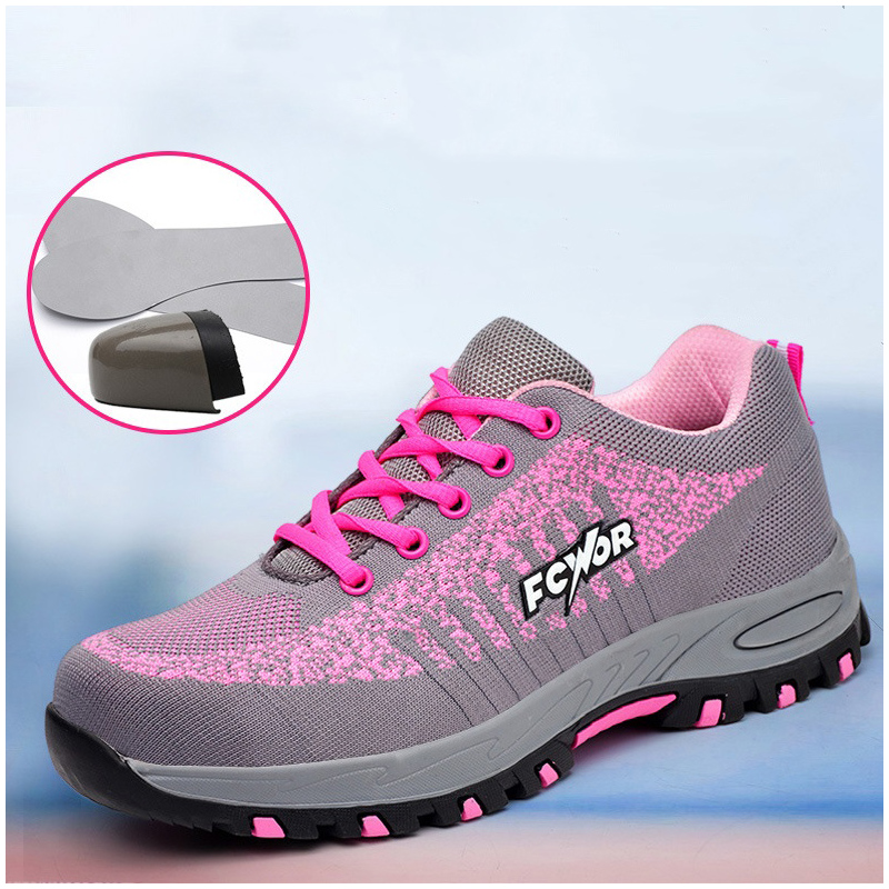 womens fashion pink safety sho - Tools Work reseña y precio